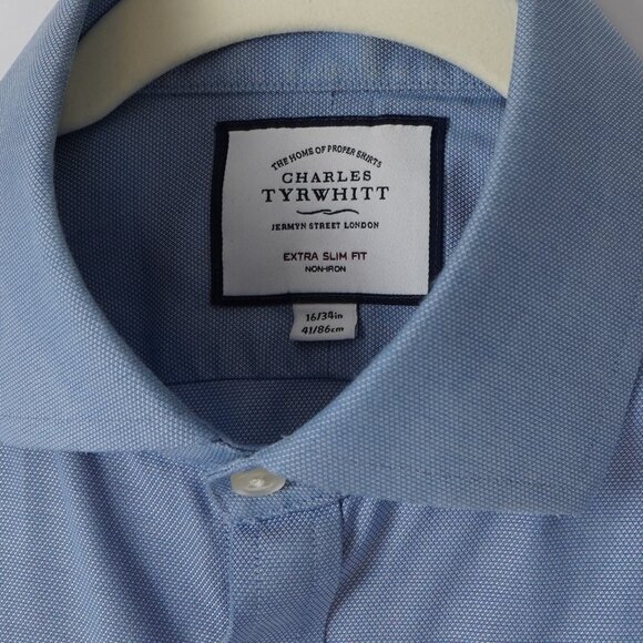 Charles Tyrwhitt Light Blue Dress Shirt - Picture 3 of 6